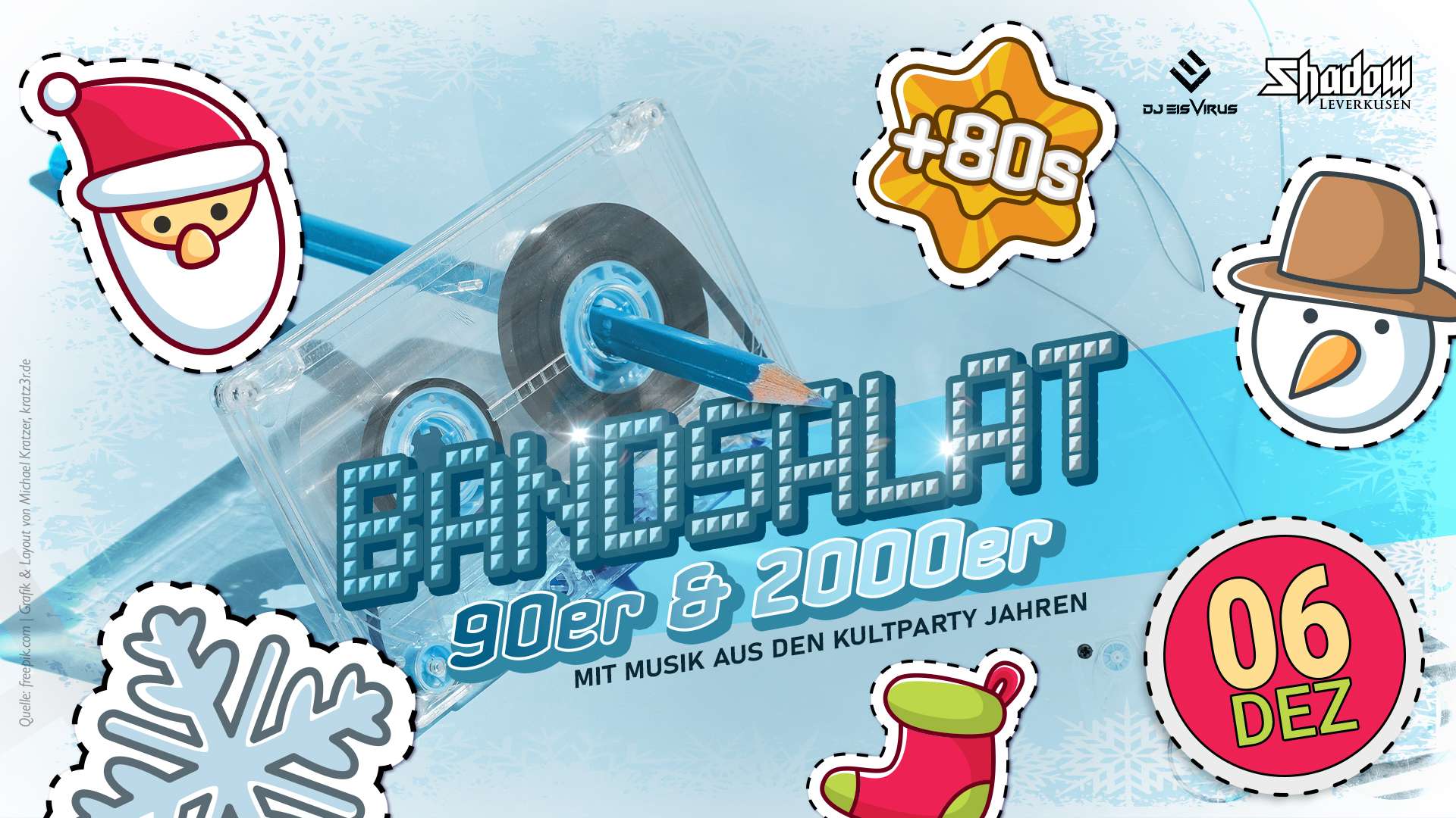 Bandsalat – 80er, 90er und 2000er Party